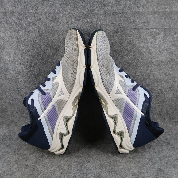 Mizuno Shoes Women 9 Athletic Trainer Wave Inspire 16 Running Sport Sneaker Blue - Picture 10 of 15